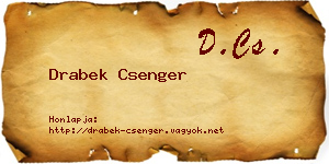 Drabek Csenger névjegykártya
